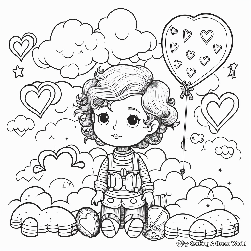 Toddler Friendly Valentine's Day Pattern Coloring Pages 4