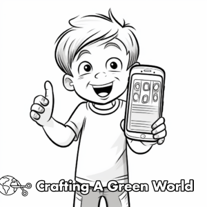 Phone Coloring Pages - Free & Printable!