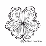 Traditional Irish Clover Coloring Pages 2
