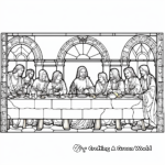 Traditional Last Supper Coloring Pages 4