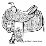 Traditional Mexican Saddle Coloring Sheets 3