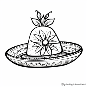 Traditional Mexican Sombrero Coloring Pages 3