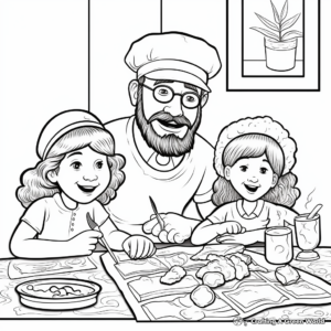 Traditional Passover April Coloring Pages 1