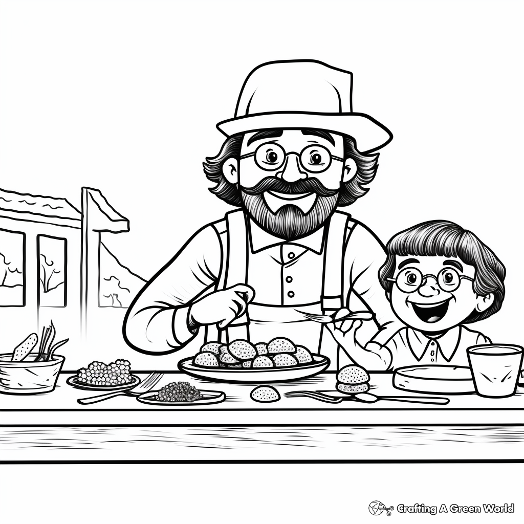 Traditional Passover April Coloring Pages 3
