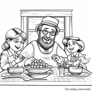 Traditional Passover April Coloring Pages 4