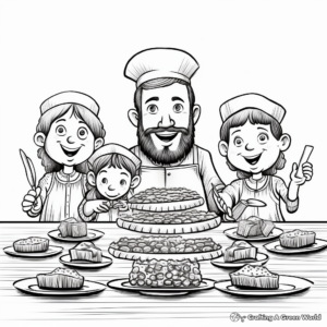 Traditional Passover Seder Coloring Pages 2