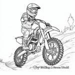 Trail Riding Dirt Bike Coloring Pages for Adults 2