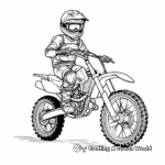 Trail Riding Dirt Bike Coloring Pages for Adults 4