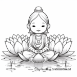 Tranquil Lotus Buddha Coloring Pages 1