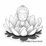 Tranquil Lotus Buddha Coloring Pages 2