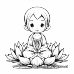 Tranquil Lotus Buddha Coloring Pages 4