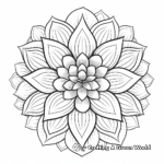 Tranquil Water Lily Mandala Coloring Pages 3