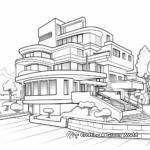 Trapezoid in Architecture Coloring Pages 1