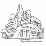 Trapezoid in Architecture Coloring Pages 2