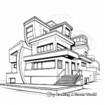 Trapezoid in Architecture Coloring Pages 4