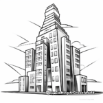 Trapezoid Tower Structure Coloring Page 3