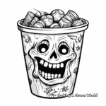 Trash Can with Garbage Coloring Pages 4