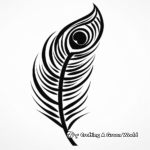 Tribal Art Peacock Feather Coloring Pages 4