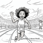 Triumphant Track and Field Olympics Coloring Pages 4