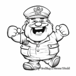 Tugboat Captain and Crew Coloring Pages 3