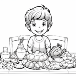 Turkey Feast Coloring Pages 3