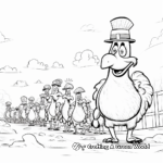 Turkey Parade Coloring Pages 4