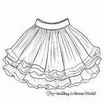 Tutu Ballet Skirt Coloring Page 4