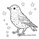 Twinkle, Twinkle Little Starling - Blue Starling Bird Coloring Sheets 3