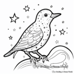 Twinkle, Twinkle Little Starling - Blue Starling Bird Coloring Sheets 4