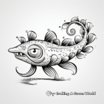Twisting and Turning Walking Catfish Coloring Pages 2
