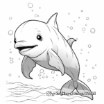Under-the-Sea Baby Dolphin Coloring Pages 2