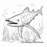 Underwater Elasmosaurus Coloring Pages 4