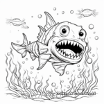 Underwater Fossil Discovery Coloring Pages 1