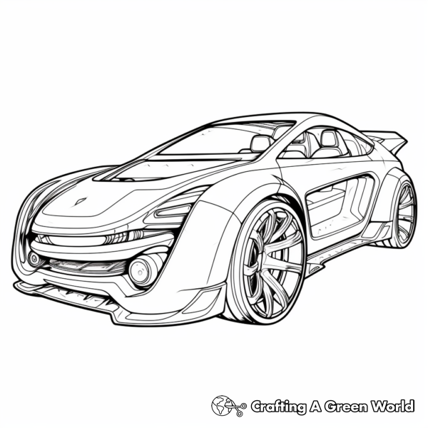 Unicorn Car Coloring Pages - Free & Printable!