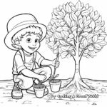 Unique Arbor Day Seedling Coloring Pages 1