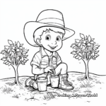 Unique Arbor Day Seedling Coloring Pages 4