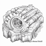 Unique Bismuth Geode Coloring Pages 3