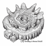 Unique Bismuth Geode Coloring Pages 4