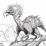 Unique Feathered Dinosaurs: Microraptor Coloring Pages 2