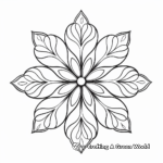 Uniquely Designed Snowflake Coloring Pages 2