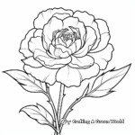 Unwind with Peony Flower Coloring Pages for Adults 3