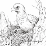 Utahraptor Escena del nido Páginas para colorear 3