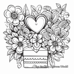 Valentine's Day Cards and Letters Coloring Pages 2