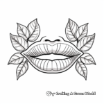Vegan-Friendly Fruit Lips Coloring Pages 2