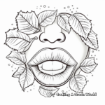 Vegan-Friendly Fruit Lips Coloring Pages 4