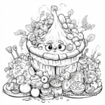 Veggie Loaded Pizza Coloring Pages for Kids 2
