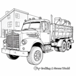 Vehicle Action Fire Truck Coloring Pages 2