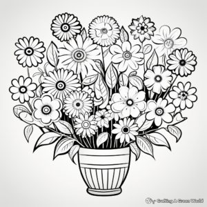 Vibrant 100 Flowers Coloring Pages 3