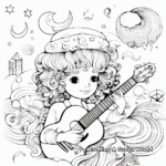 Vibrant Aesthetic Coloring Pages Inspired by Music 2
