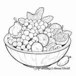 Vibrant Fruit Salad Coloring Pages 1